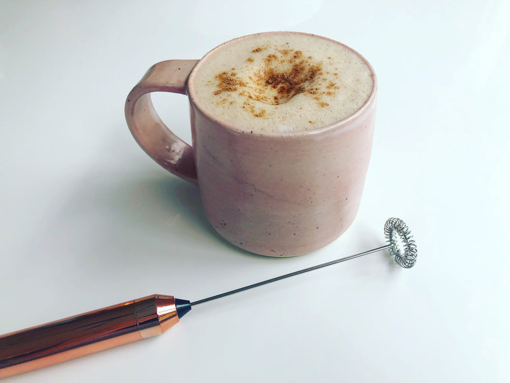 Rose Gold Frother / battery-operated